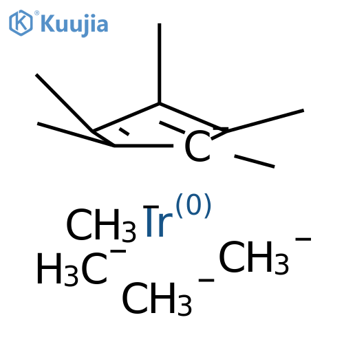 Iridium, eta5-pentamethylcyclopentadienyl-tetramethyl- structure