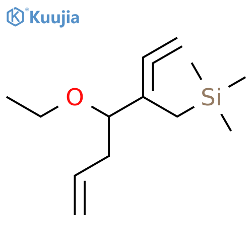 SILANE, (2-ETHENYLIDENE-3-ETHOXY-5-HEXENYL)TRIMETHYL- structure