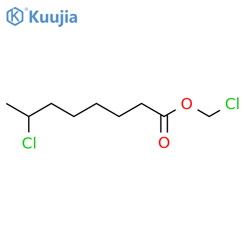 Octanoic acid, 7-chloro-, chloromethyl ester structure