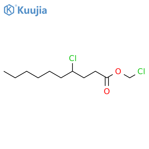 Decanoic acid, 4-chloro-, chloromethyl ester structure