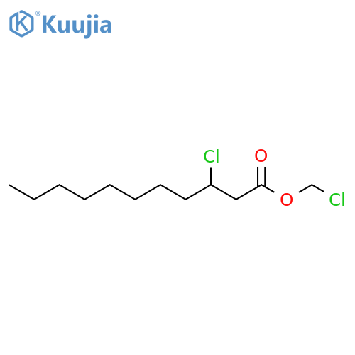 Undecanoic acid, 3-chloro-, chloromethyl ester structure