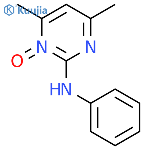 2-anilino-4,6-dimethylpyrimidine 1-oxide structure