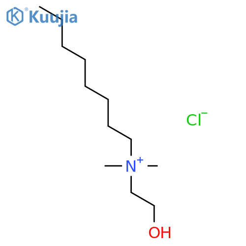 1-Octanaminium, N-(2-hydroxyethyl)-N,N-dimethyl-, chloride structure