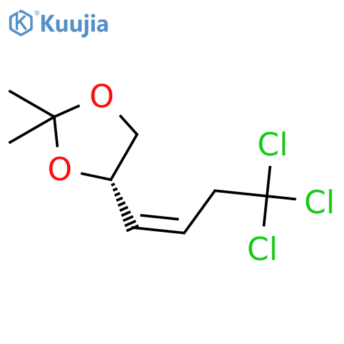 1,3-DIOXOLANE, 2,2-DIMETHYL-4-[(1Z)-4,4,4-TRICHLORO-1-BUTENYL]-, (4S)- structure