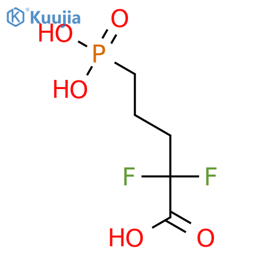 PENTANOIC ACID, 2,2-DIFLUORO-5-PHOSPHONO- structure