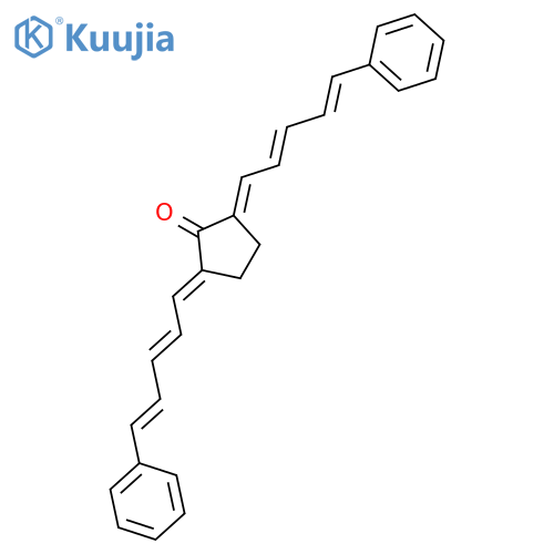 CYCLOPENTANONE, 2,5-BIS(5-PHENYL-2,4-PENTADIENYLIDENE)- structure
