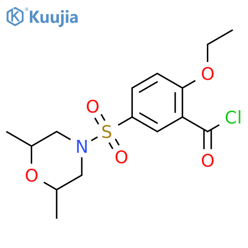 Benzoyl chloride, 5-[(2,6-dimethyl-4-morpholinyl)sulfonyl]-2-ethoxy- structure