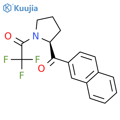 PYRROLIDINE, 2-(2-NAPHTHALENYLCARBONYL)-1-(TRIFLUOROACETYL)-, (2S)- structure