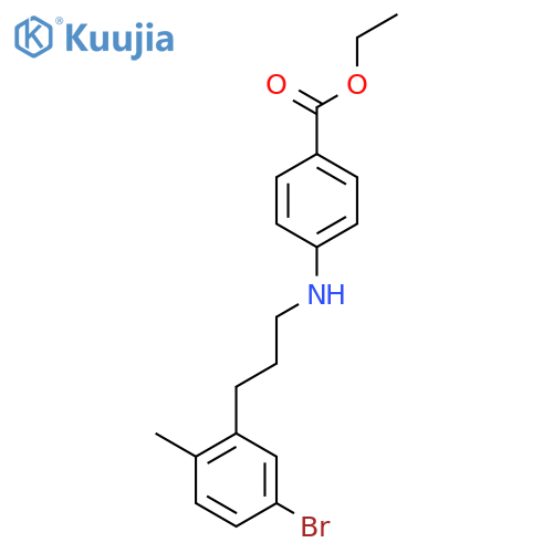 Benzoic acid, 4-[(5-bromo-2-methylphenyl)propylamino]-, ethyl ester structure
