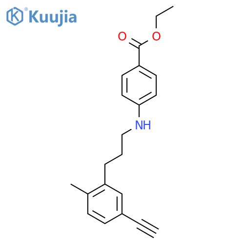 Benzoic acid, 4-[(5-ethynyl-2-methylphenyl)propylamino]-, ethyl ester structure