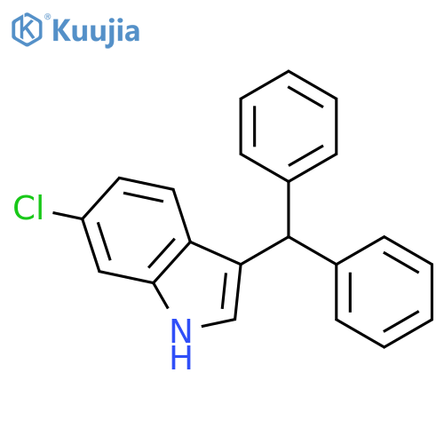 1H-INDOLE, 6-CHLORO-3-(DIPHENYLMETHYL)- structure