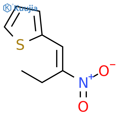 THIOPHENE, 2-[(1E)-2-NITRO-1-BUTENYL]- structure