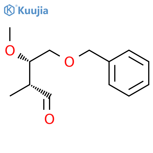 BUTANAL, 3-METHOXY-2-METHYL-4-(PHENYLMETHOXY)-, (2R,3S)- structure