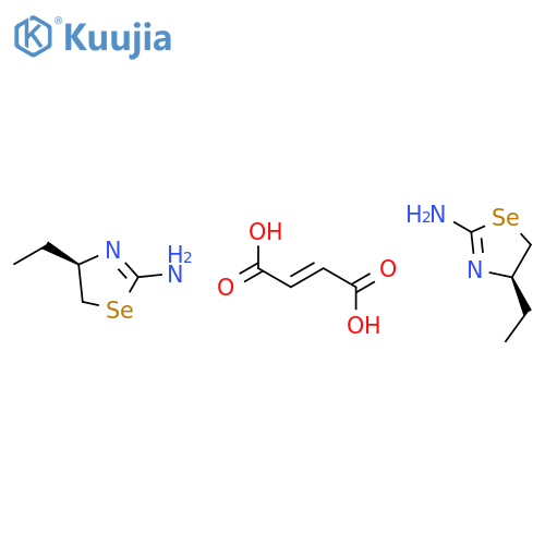 2-Selenazolamine, 4-ethyl-4,5-dihydro-, (4R)-, (2E)-2-butenedioate(2:1) structure