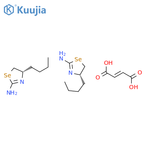 2-SELENAZOLAMINE, 4-BUTYL-4,5-DIHYDRO-, (4S)-, (2E)-2-BUTENEDIOATE(2:1) structure