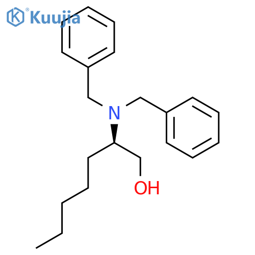 1-Heptanol, 2-[bis(phenylmethyl)amino]-, (2R)- structure