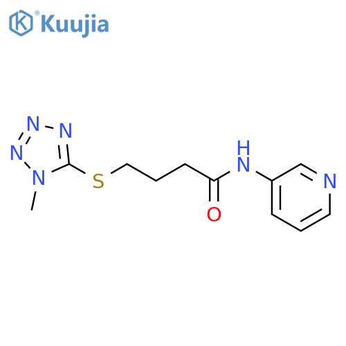 BUTANAMIDE, 4-[(1-METHYL-1H-TETRAZOL-5-YL)THIO]-N-3-PYRIDINYL- structure