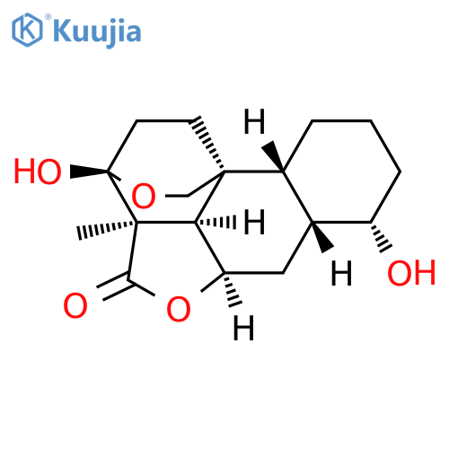4H-3,10b-Ethano-1H,3H-benzo[h]furo[4,3,2-de]-2-benzopyran-4-one, decahydro-3,7-dihydroxy-3a-methyl-, (3S,3aR,5aR,6aR,7S,10aR,10bS,10cR)- (9CI) structure