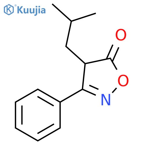 5(4H)-Isoxazolone, 4-(2-methylpropyl)-3-phenyl- structure