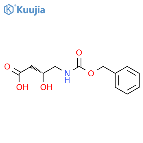 Butanoic acid, 3-hydroxy-4-[[(phenylmethoxy)carbonyl]amino]-, (R)- structure