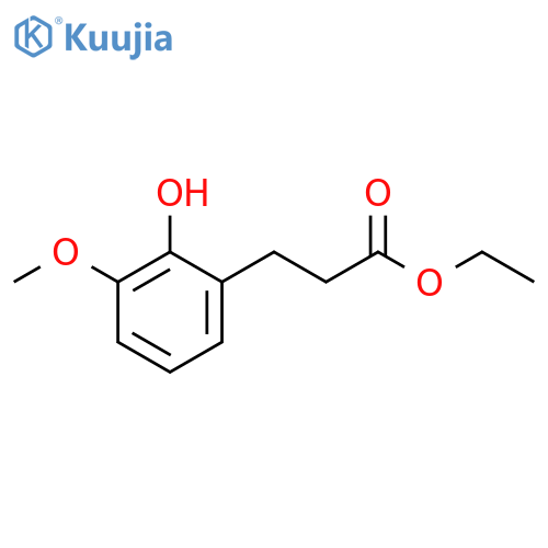 Benzenepropanoic acid, 2-hydroxy-3-methoxy-, ethyl ester structure