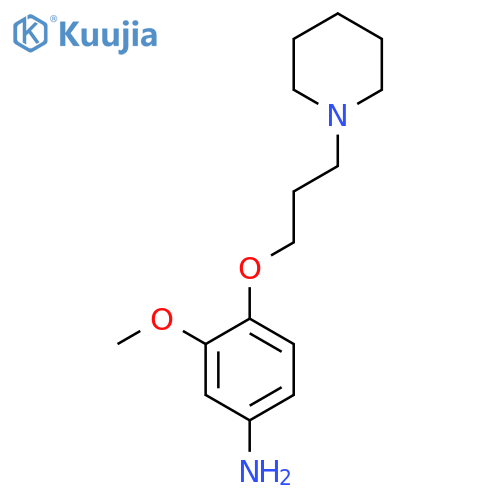 3-Methoxy-4-(3-piperidin-1-yl-propoxy)-phenylamine structure