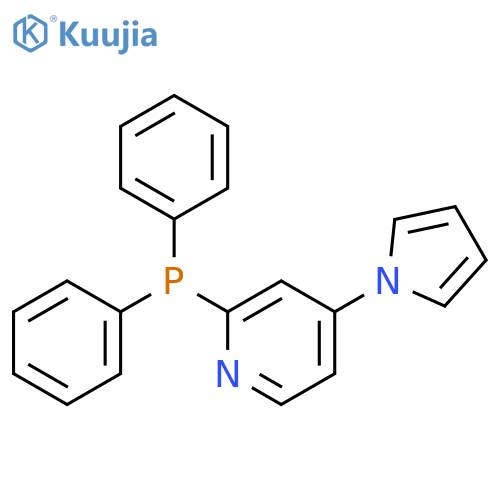 PYRIDINE, 2-(DIPHENYLPHOSPHINO)-4-(1H-PYRROL-1-YL)- structure