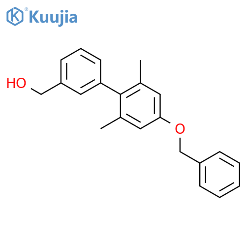 [1,1'-Biphenyl]-3-methanol, 2',6'-dimethyl-4'-(phenylmethoxy)- structure