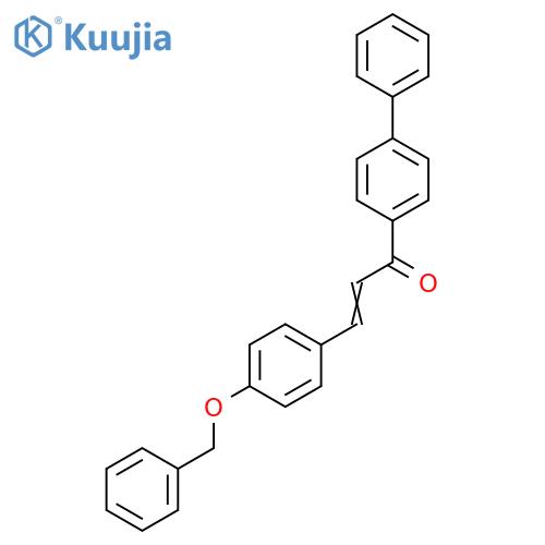 3-(4-Phenylmethoxyphenyl)-1-(4-phenylphenyl)prop-2-en-1-one structure