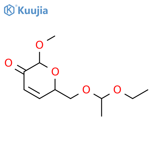 2H-PYRAN-3(6H)-ONE, 6-[(1-ETHOXYETHOXY)METHYL]-2-METHOXY- structure