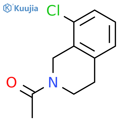 ISOQUINOLINE, 2-ACETYL-8-CHLORO-1,2,3,4-TETRAHYDRO- structure