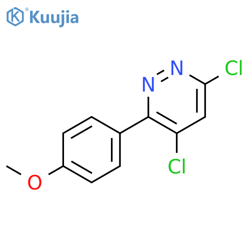 4,6-dichloro-3-(4-methoxyphenyl)pyridazine structure