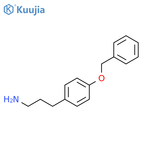 Benzenepropanamine, 4-(phenylmethoxy)- structure