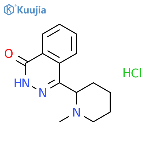 1(2H)-Phthalazinone,4-(1-methyl-2-piperidinyl)-, hydrochloride (1:1) structure