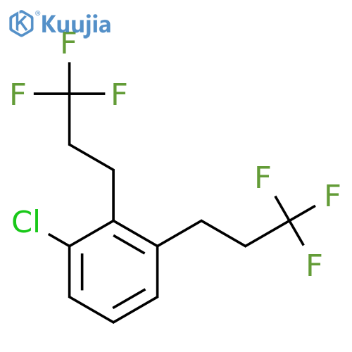 BENZENE, CHLOROBIS(3,3,3-TRIFLUOROPROPYL)- structure