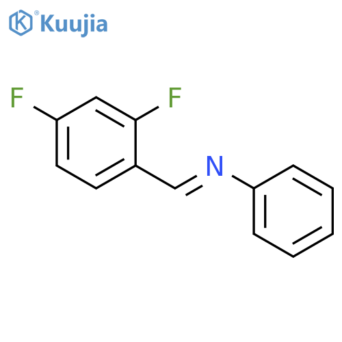 Benzenamine, N-[(2,4-difluorophenyl)methylene]- structure