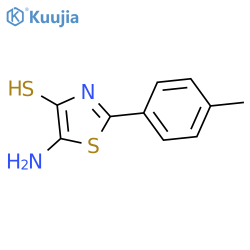 4-Thiazolethiol, 5-amino-2-(4-methylphenyl)- structure