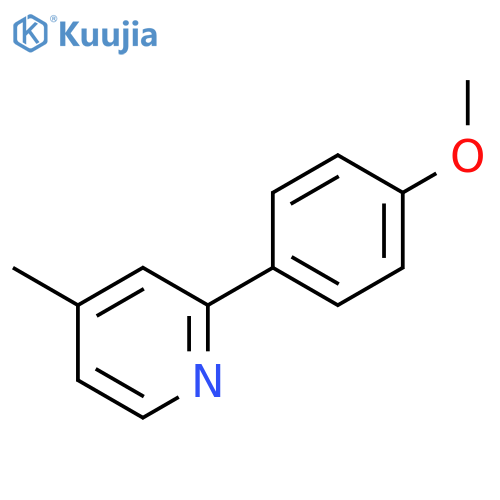 2-(4-Methoxyphenyl)-4-methylpyridine structure