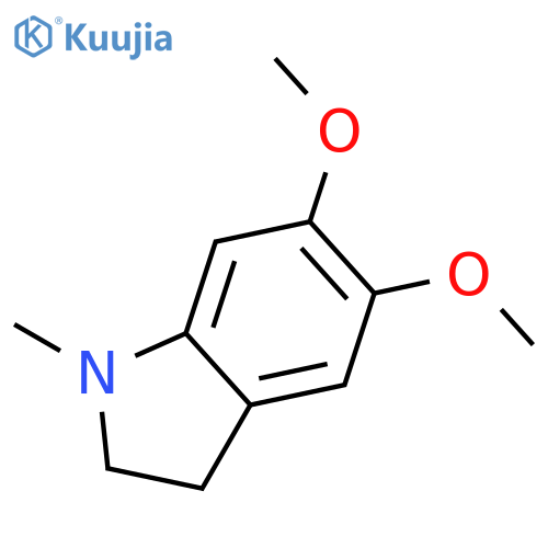 5,6-Dimethoxy-1-methyl-2,3-dihydro-1H-indole structure