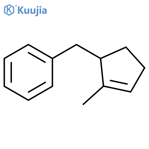 Benzene, [(2-methyl-2-cyclopenten-1-yl)methyl]- structure