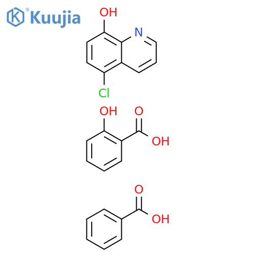 Benzoic acid, 2-hydroxy-, mixt. with benzoic acid and 5-chloro-8-quinolinol (9CI) structure