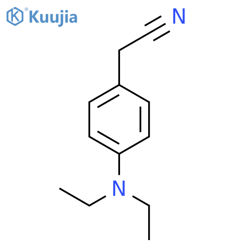 2-4-(diethylamino)phenylacetonitrile structure