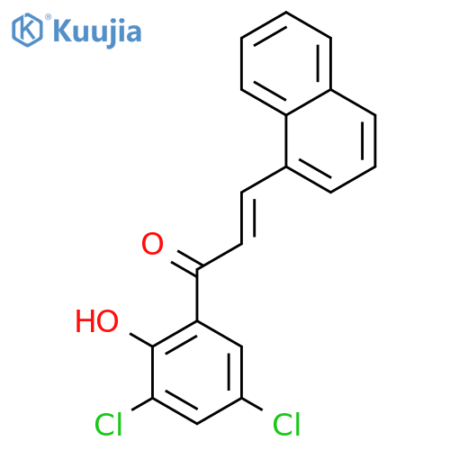 2-Propen-1-one, 1-(3,5-dichloro-2-hydroxyphenyl)-3-(1-naphthalenyl)- structure