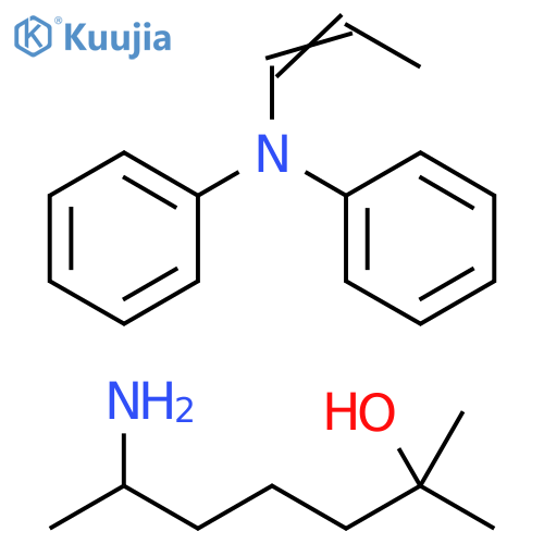 2-Heptanol, 6-amino-2-methyl-, mixt. with N-phenyl-N-1-propenylbenzenamine (9CI) structure