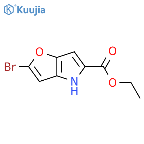 Ethyl 2-bromo-4H-furo[3,2-b]pyrrole-5-carboxylate structure