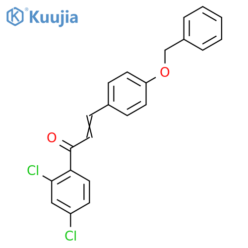 1-(2,4-Dichlorophenyl)-3-(4-phenylmethoxyphenyl)prop-2-en-1-one structure
