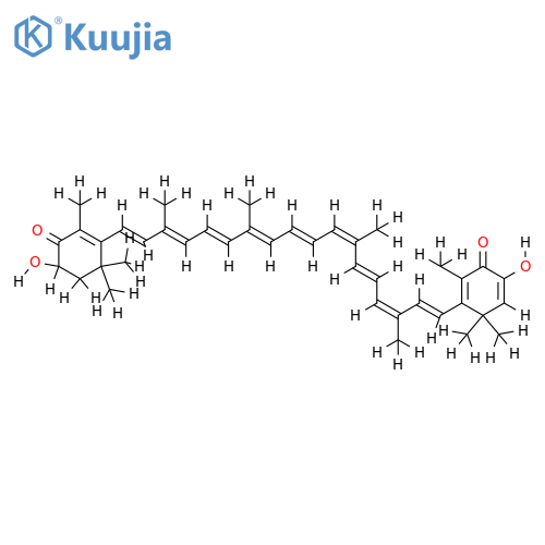 2,3-Didehydro-3,3'-dihydroxy-beta,beta-carotene-4,4'-doone-(R)-form structure