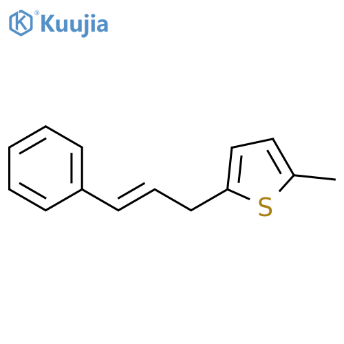 Thiophene,2-methyl-5-[(2E)-3-phenyl-2-propen-1-yl]- structure