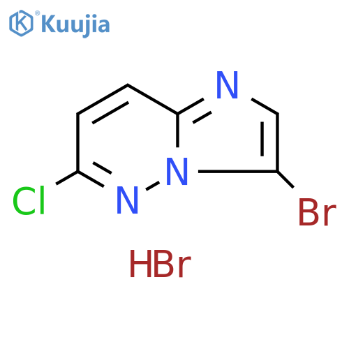 3-bromo-6-chloroimidazo[1,2-b]pyridazine hydrobromide structure