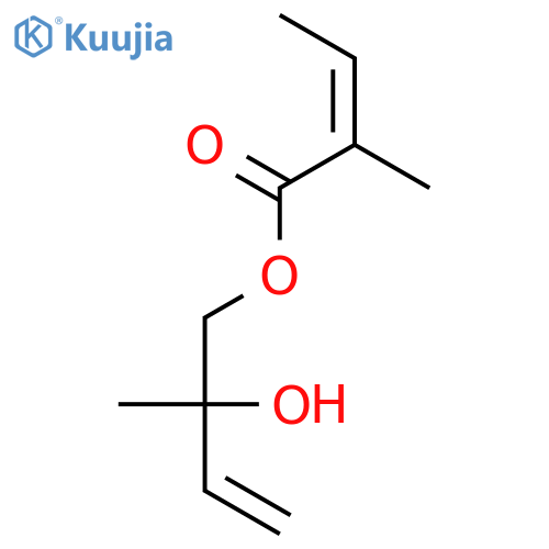 2-BUTENOIC ACID, 2-METHYL-, 2-HYDROXY-2-METHYL-3-BUTENYL ESTER, (2Z)- structure
